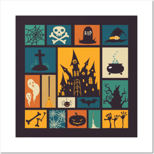 Elements of Halloween Posters and Art